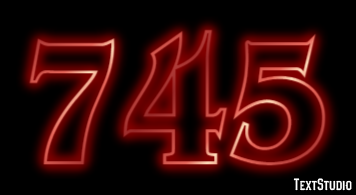 745 Texteffekt