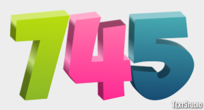 745 Texteffekt