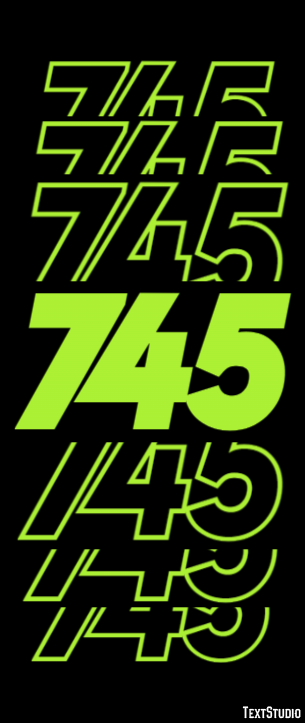 745 Efecto de Texto