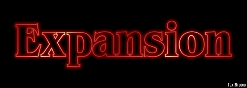 Expansion Text Effect