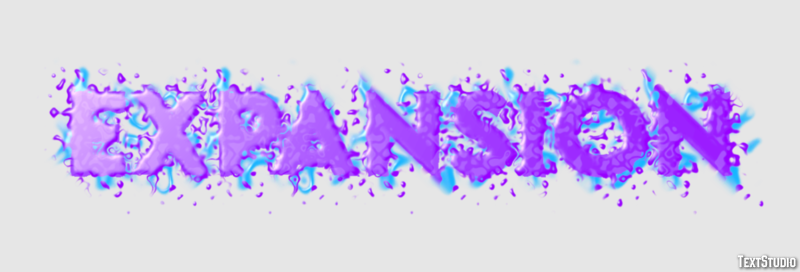 Expansion Text Effect