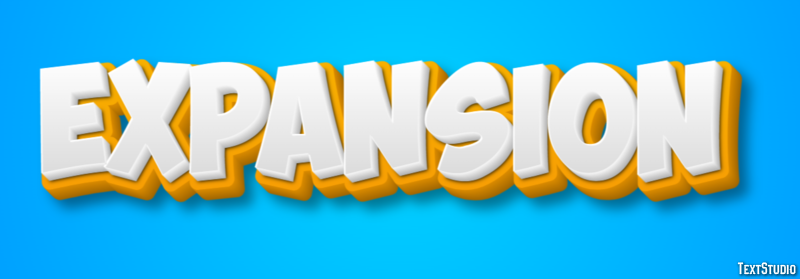Expansion Text Effect