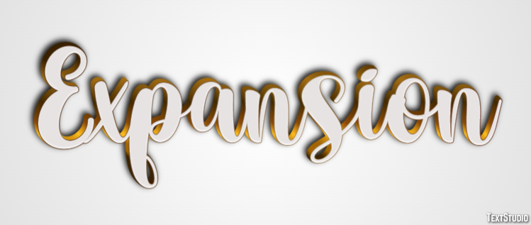 Expansion Text Effect