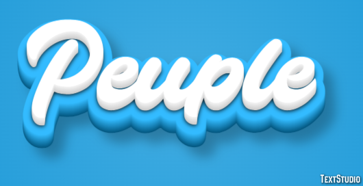 Peuple Effet de Texte