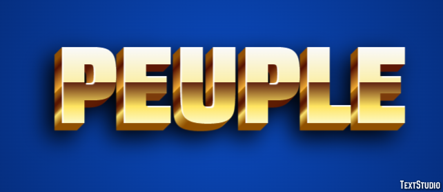Peuple Effet de Texte
