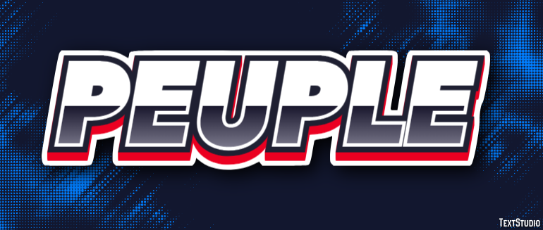 Peuple Effet de Texte