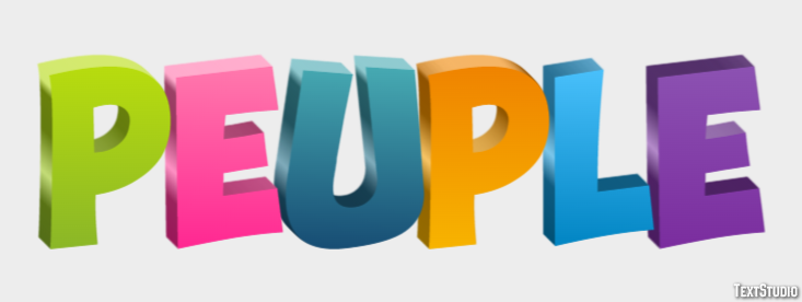 Peuple Effet de Texte
