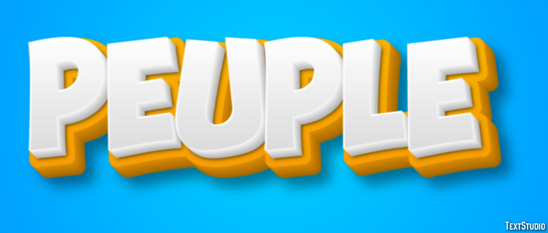 Peuple Effet de Texte