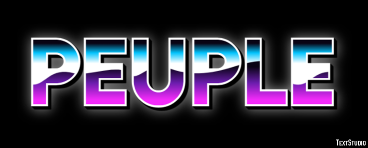 Peuple Effet de Texte