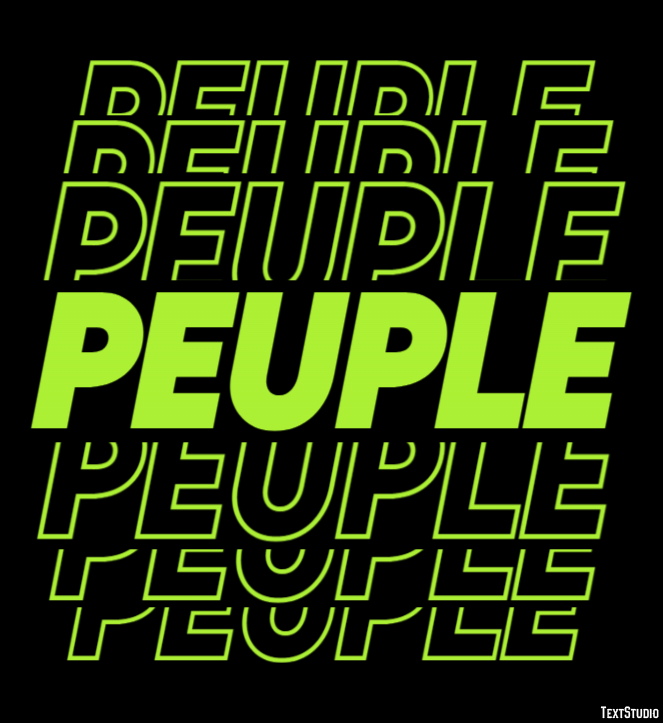 Peuple Effet de Texte