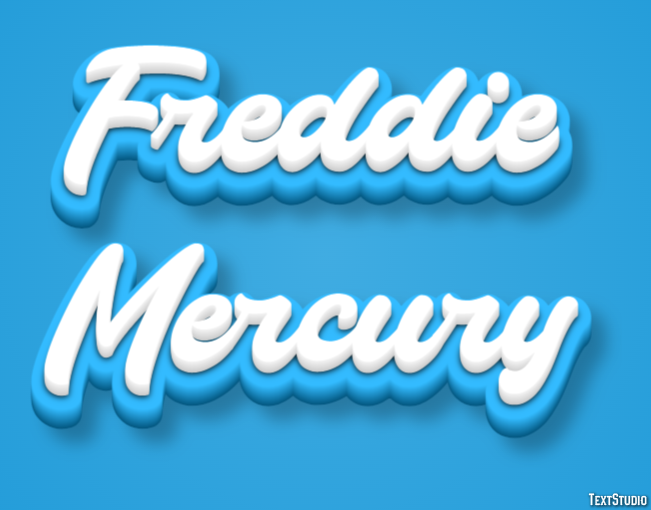 Freddie Mercury Text Effect
