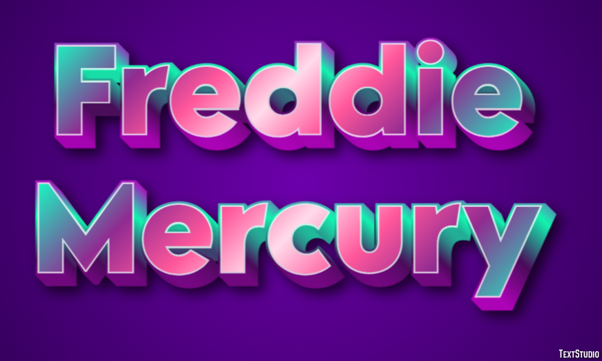 Freddie Mercury Text Effect