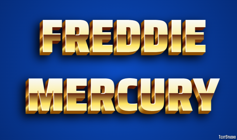 Freddie Mercury Text Effect