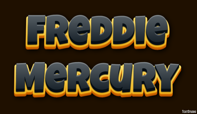 Freddie Mercury Text effect
