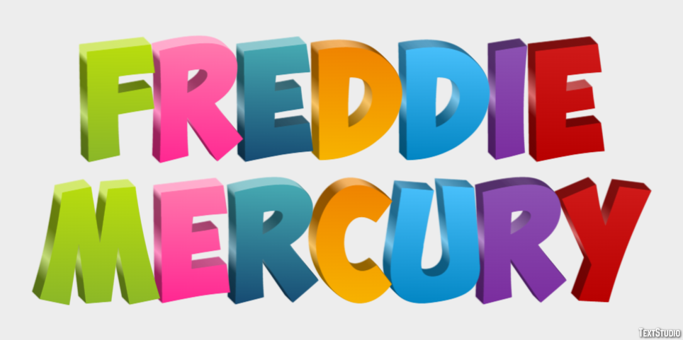 Freddie Mercury Text Effect