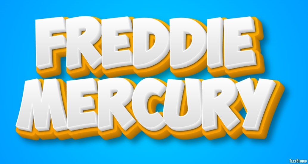 Freddie Mercury Text Effect