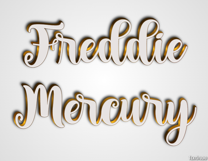 Freddie Mercury Text Effect