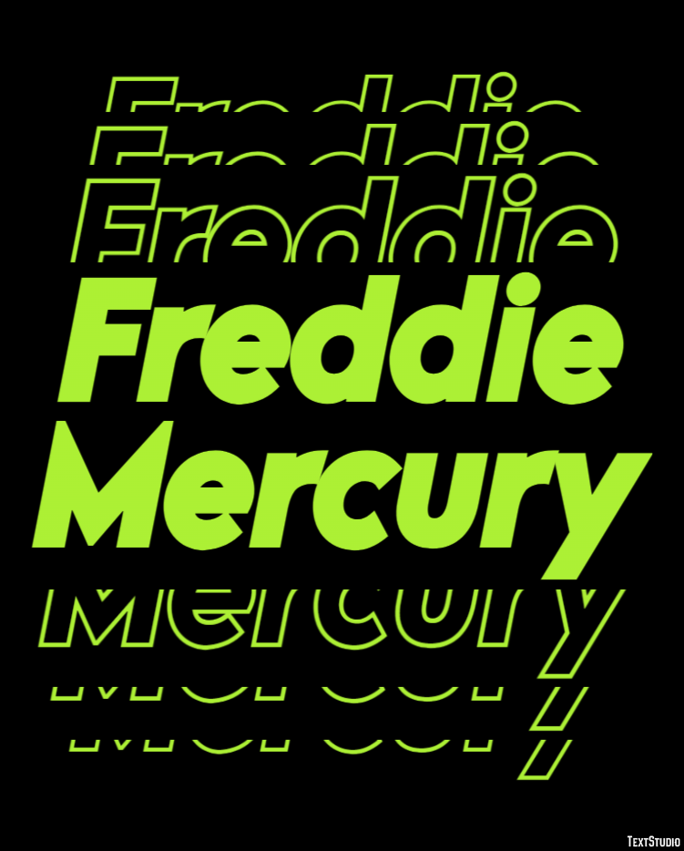 Freddie Mercury Text Effect