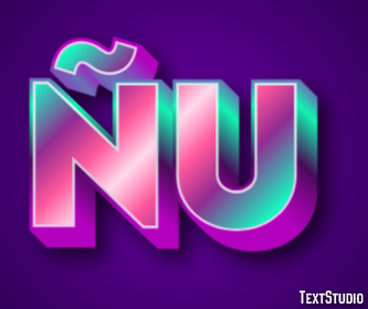 Ñu Efecto de texto