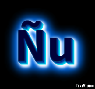 Ñu Efecto de texto