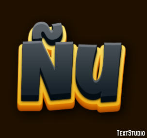 Ñu Efecto de texto
