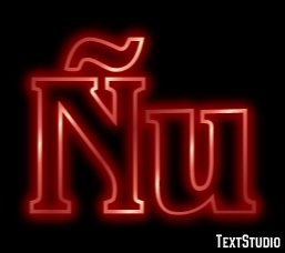 Ñu Efecto de texto