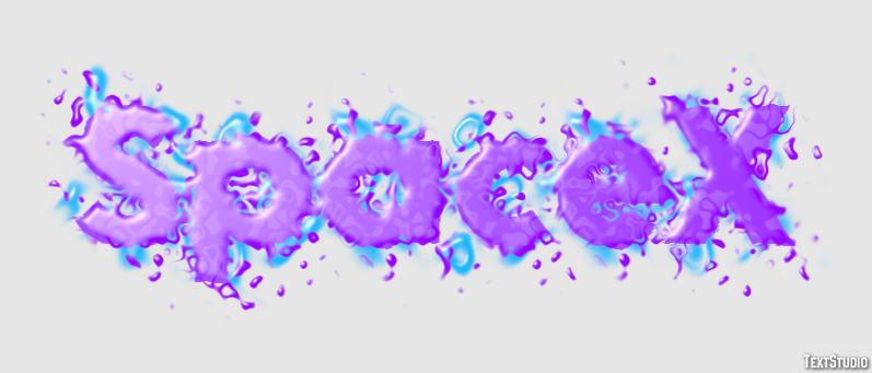 SpaceX Text effect