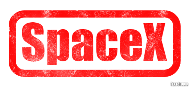 SpaceX Text effect