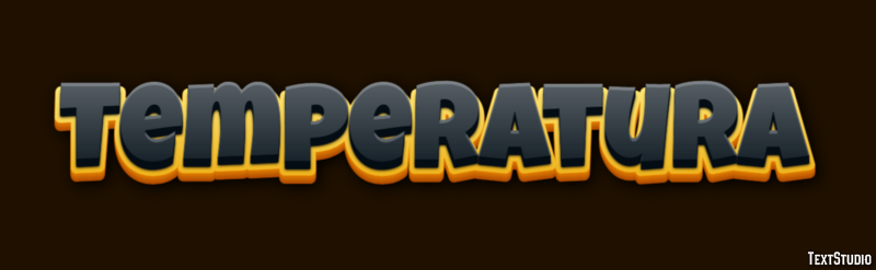 Temperatura Efeito de texto