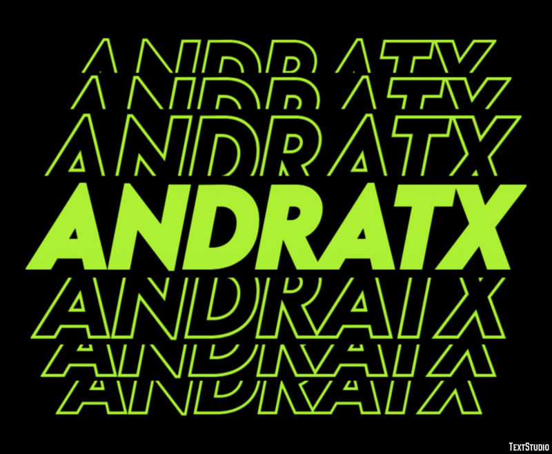 Andratx Эффект текста
