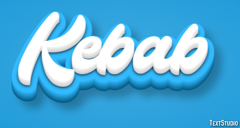Kebab Tekst Effect