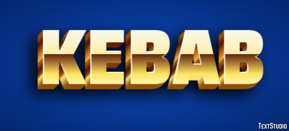 Kebab Tekst Effect