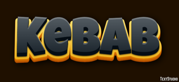 Kebab Tekst Effect