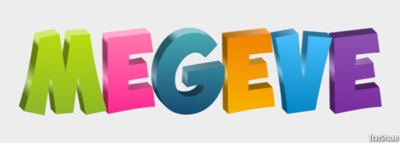 Megève Tekst Effect