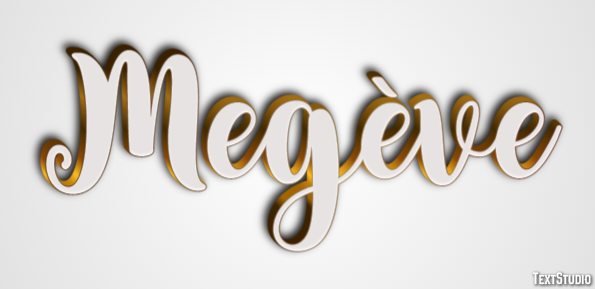 Megève Эффект текста
