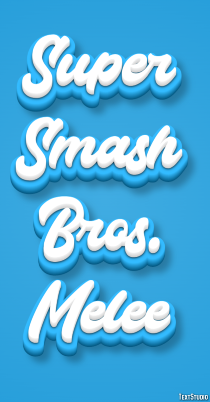 Super Smash Bros. Melee Effet de Texte