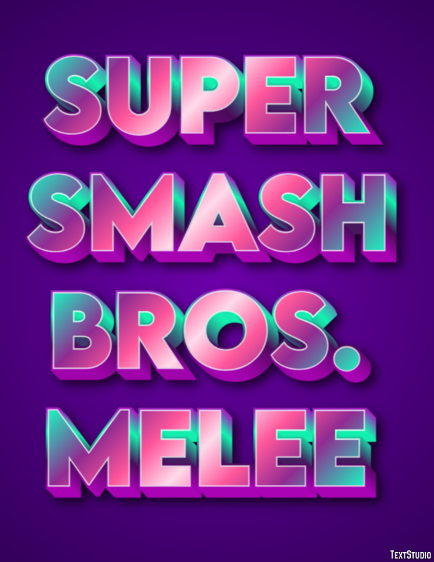 Super Smash Bros. Melee Effet de Texte