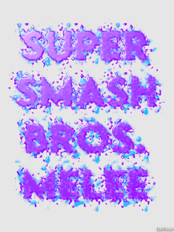 Super Smash Bros. Melee Effet de Texte