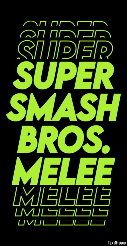 Super Smash Bros. Melee Effet de Texte