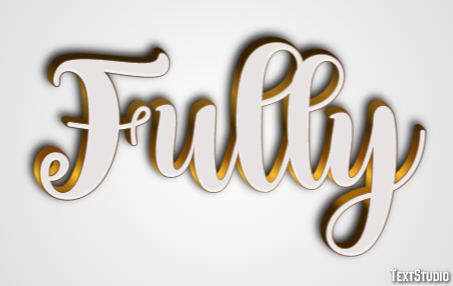Fully Effetto testo