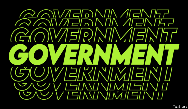 Government Text Effect