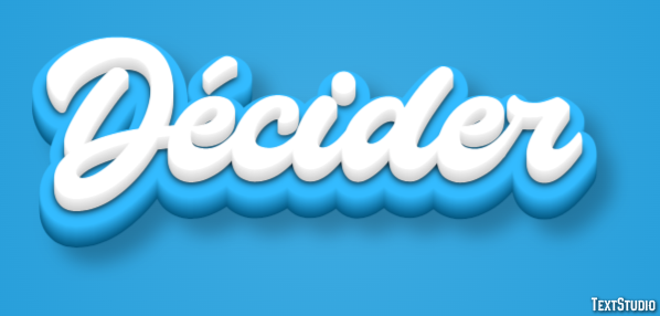 Décider Texteffekt