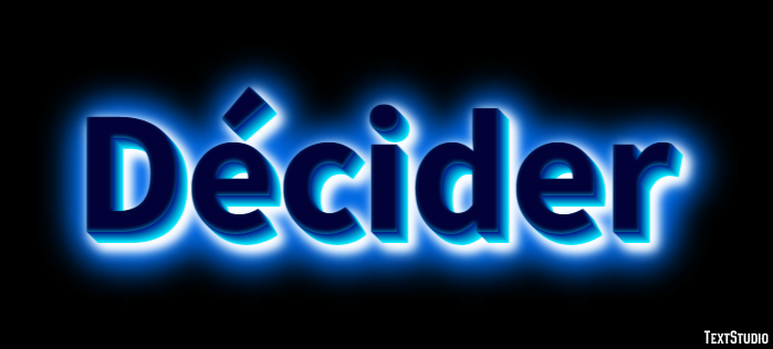 Décider Text Effect