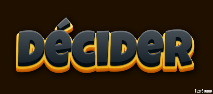 Décider Effet de Texte