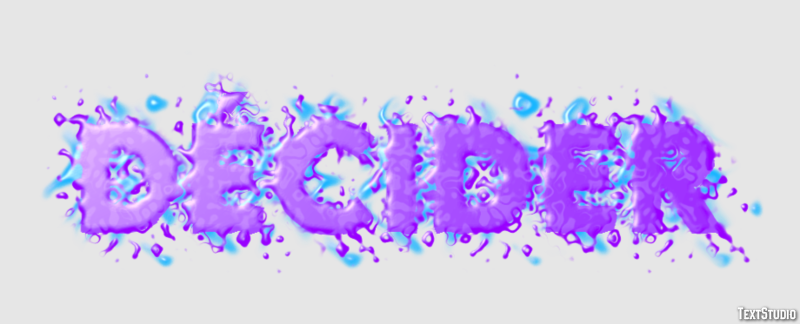 Décider Text Effect
