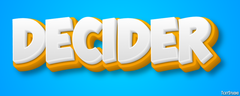 Décider Effet de Texte