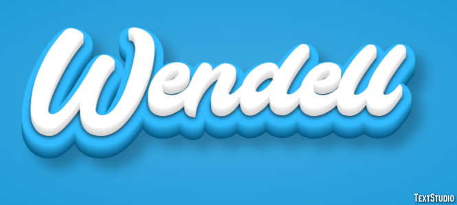 Wendell Text Effect