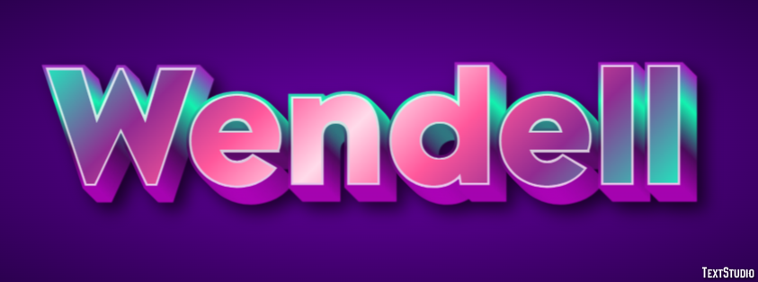 Wendell Text effect