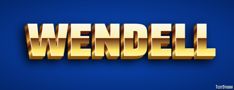 Wendell Text effect
