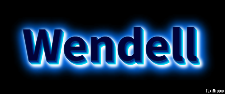Wendell Text effect